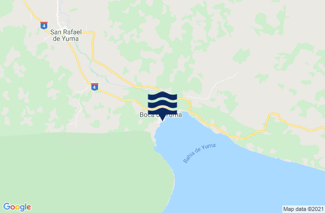 Mappa delle Getijden in San Rafael Del Yuma, Dominican Republic