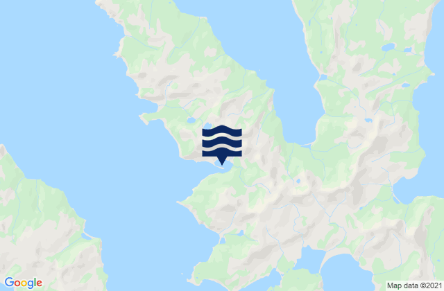 Mappa delle Getijden in Sanborn Harbor (Nagai Island), United States