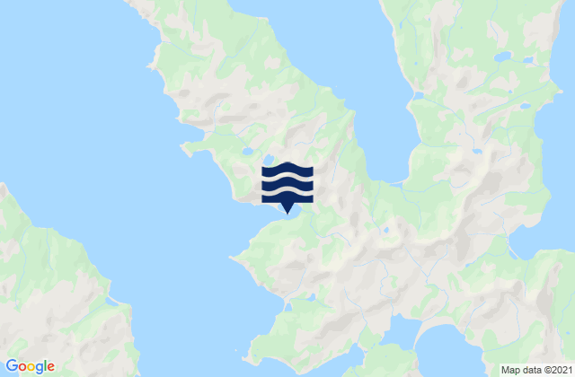 Mappa delle Getijden in Sanborn Harbor Nagai Island, United States