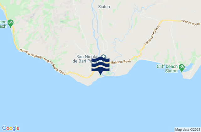 Mappa delle Getijden in Sandolot, Philippines