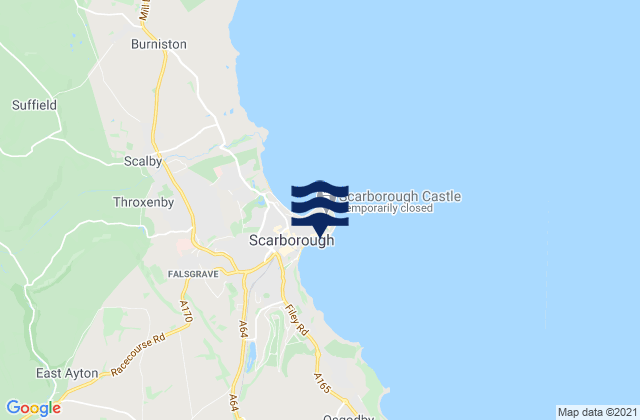 Mappa delle Getijden in Sandside Bay, United Kingdom