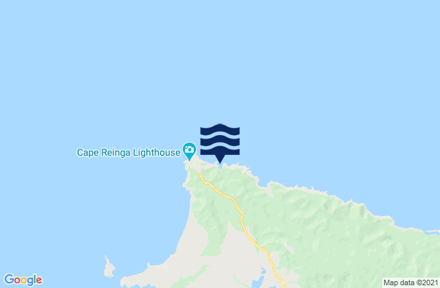 Mappa delle Getijden in Sandy Bay, New Zealand