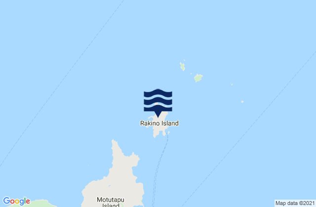 Mappa delle Getijden in Sandy Bay Island, New Zealand