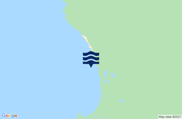 Mappa delle Getijden in Sandy Cape Beach, Australia
