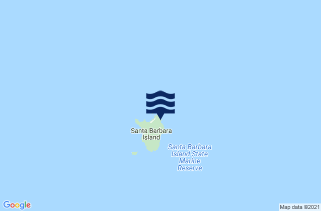 Mappa delle Getijden in Santa Barbara Island, United States