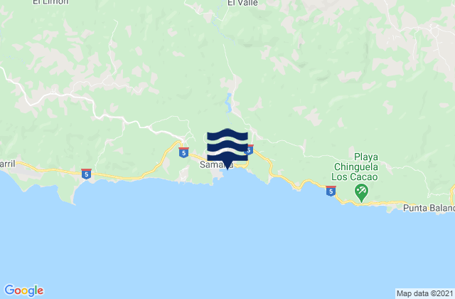 Mappa delle Getijden in Santa Barbara de Samana, Dominican Republic