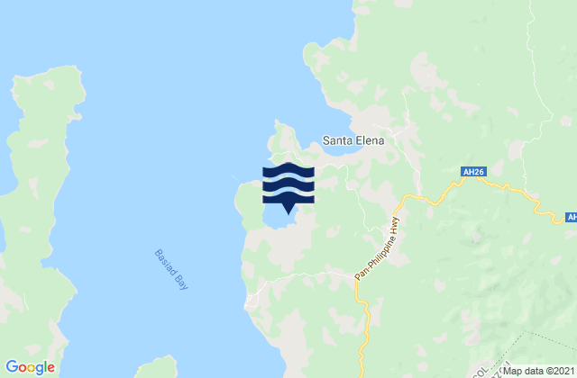 Mappa delle Getijden in Santa Elena, Philippines
