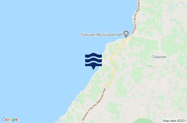 Mappa delle Getijden in Santa Nino, Philippines