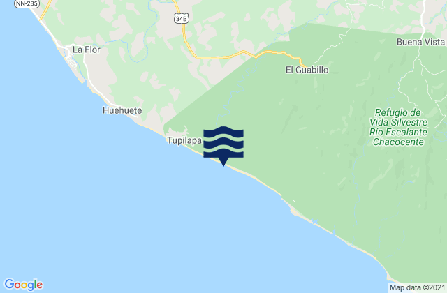 Mappa delle Getijden in Santa Teresa, Nicaragua