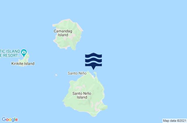 Mappa delle Getijden in Santo Niño Harbor, Philippines