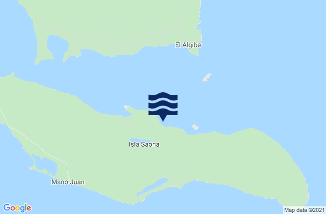 Mappa delle Getijden in Saona Isla, Dominican Republic