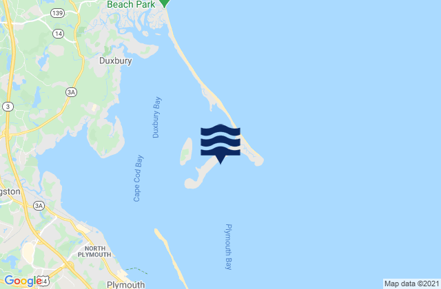 Mappa delle Getijden in Saquish Beach, United States