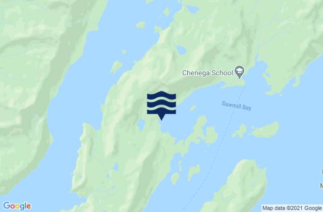 Mappa delle Getijden in Sawmill Bay (Evans Island), United States