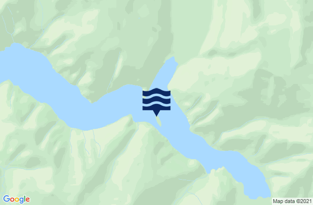 Mappa delle Getijden in Sawyer Island Tracy Arm Holkham Bay, United States
