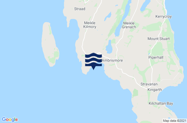 Mappa delle Getijden in Scalpsie Bay, United Kingdom