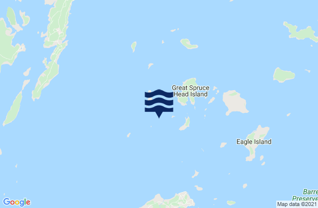 Mappa delle Getijden in Scrag Island 0.3 nautical mile SW of, United States