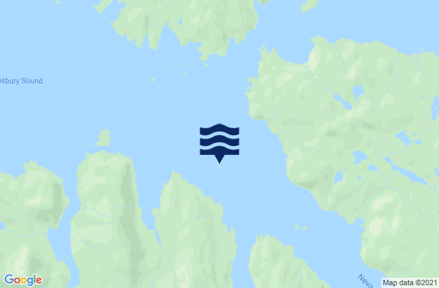 Mappa delle Getijden in Scraggy Island, United States