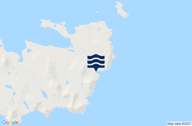 Mappa delle Getijden in Se Tigalda Island Pacific Ocean, United States