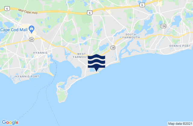 Mappa delle Getijden in Sea Gull Beach, United States