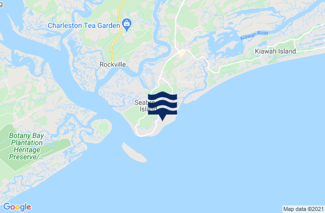 Mappa delle Getijden in Seabrook Island, United States