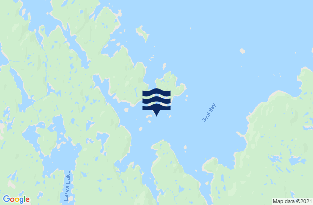 Mappa delle Getijden in Seal Bay, United States