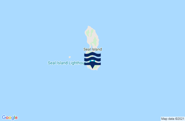 Mappa delle Getijden in Seal Island, Canada