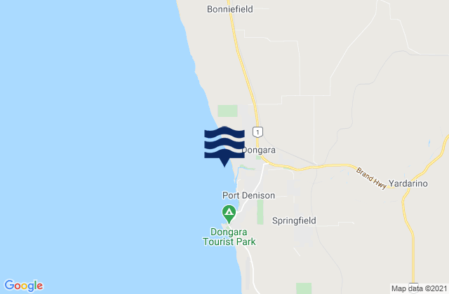 Mappa delle Getijden in Seaspray Beach, Australia