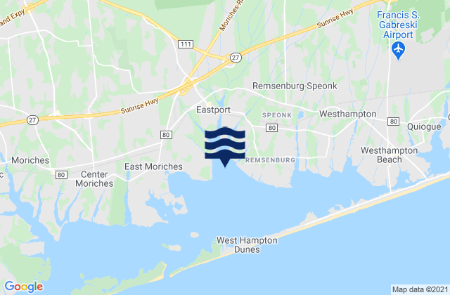 Mappa delle Getijden in Seatuck Cove, United States