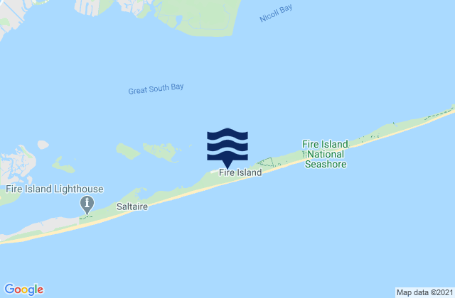 Mappa delle Getijden in Seaview Ferry Dock, United States