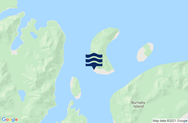 Mappa delle Getijden in Section Cove, Canada