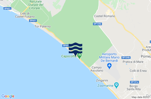 Mappa delle Getijden in Selcetta, Italy