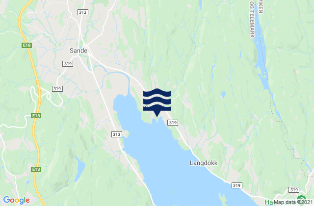 Mappa delle Getijden in Selvik, Norway