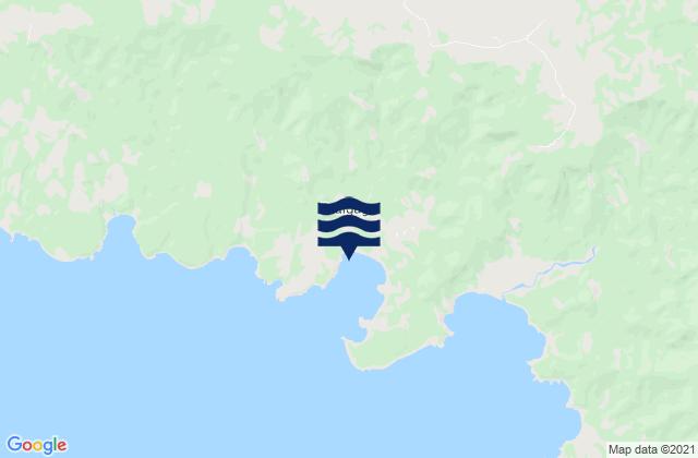 Mappa delle Getijden in Sendikari Bay, Indonesia