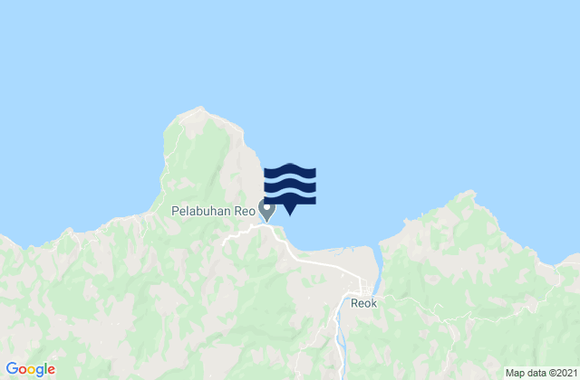 Mappa delle Getijden in Sengari, Indonesia