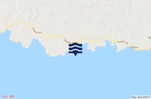 Mappa delle Getijden in Serua, Fiji