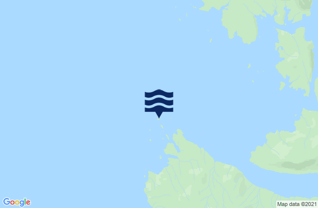 Mappa delle Getijden in Shakan Island, United States