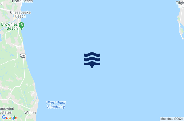 Mappa delle Getijden in Sharp Island Lt. 3.4 n.mi. west of, United States