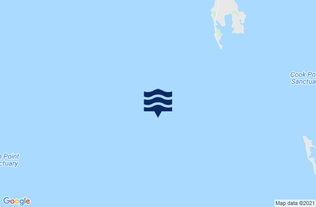 Mappa delle Getijden in Sharps Island Light, United States