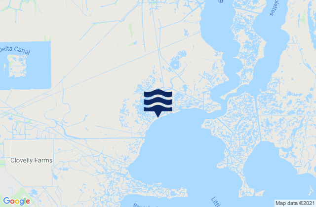 Mappa delle Getijden in Shell Beach, United States