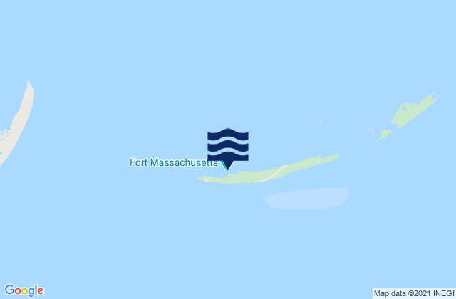 Mappa delle Getijden in Ship Island (Mississippi Sound), United States