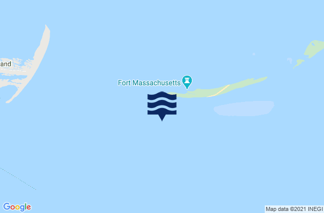 Mappa delle Getijden in Ship Island 1.0 nm S of LB 22, United States