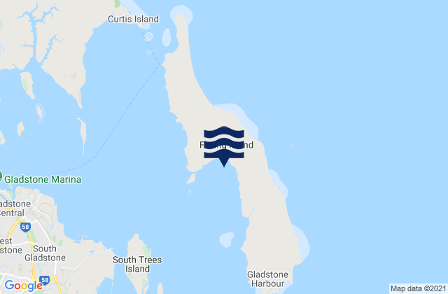 Mappa delle Getijden in Shoal Bay, Australia