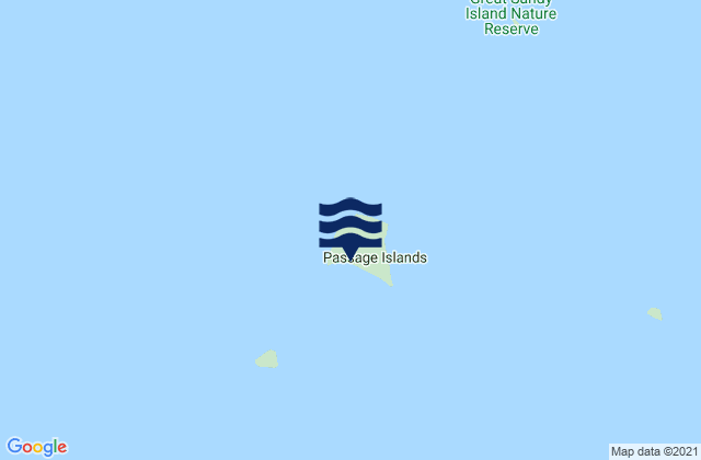 Mappa delle Getijden in Sholl Island, Australia