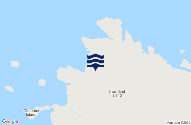 Mappa delle Getijden in Shortland Island, Papua New Guinea
