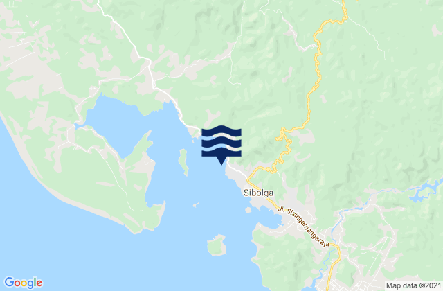Mappa delle Getijden in Sibolga (Sibolga Bay), Indonesia