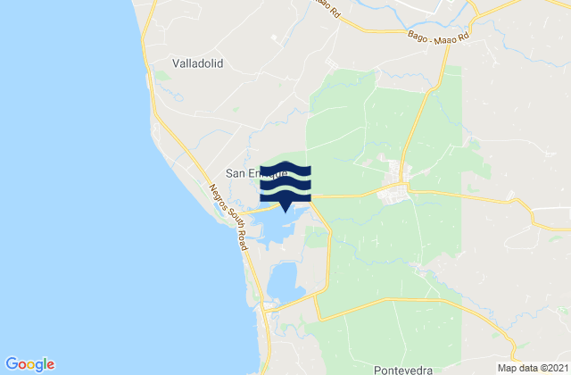 Mappa delle Getijden in Sibucao, Philippines