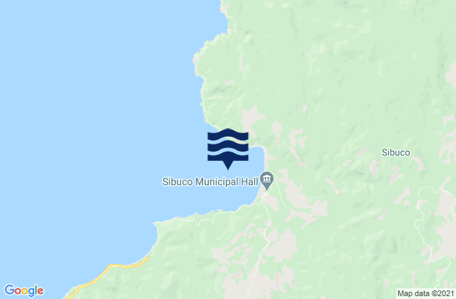 Mappa delle Getijden in Sibuco Bay, Philippines
