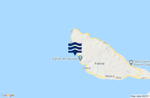 Mappa delle Getijden in Sigave, Wallis and Futuna