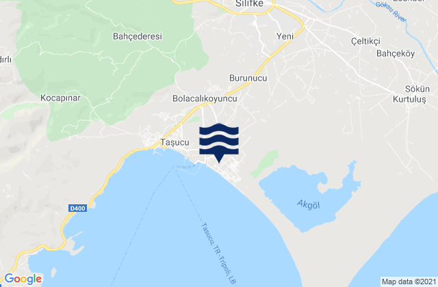 Mappa delle Getijden in Silifke, Turkey