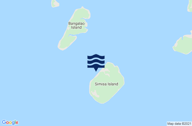 Mappa delle Getijden in Simisa Island, Philippines
